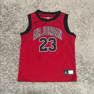 Toddler/Kids Jordan Red and Black Jersey Tank